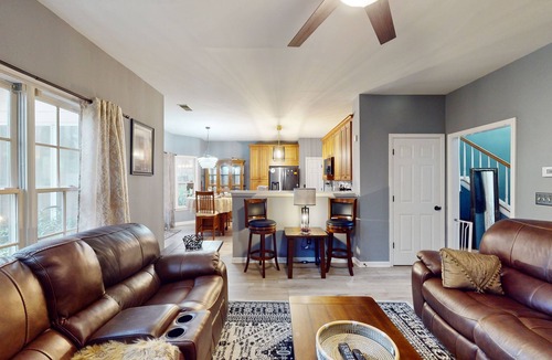 Lawrenceville House | Dog-friendly home with pool access plus a sunroom, washer/dryer, & AC