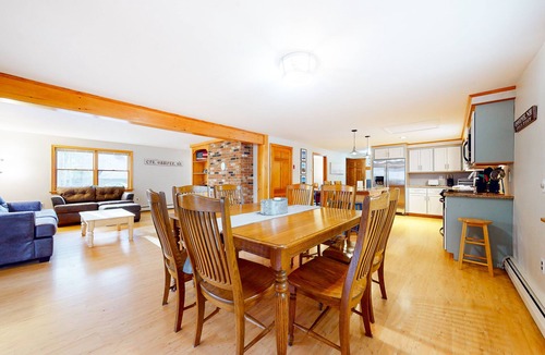 The Bluffs House | Dog-friendly home with firepit, screened porch, deck & association beach