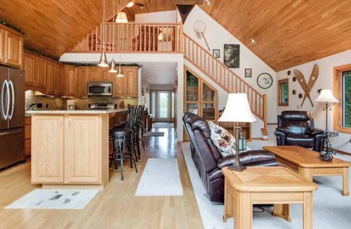 Eagle River House | Dog-Friendly Lakefront Escape: Dock, Firepit, Game
