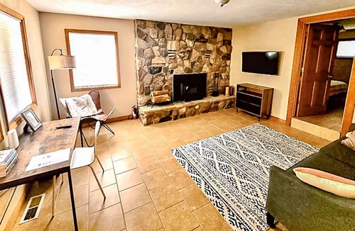 Durango House | Dog-friendly mountain home with a wood-burning fireplace, patio, & central AC