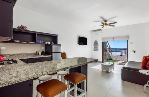 La Paloma Apartment | Dog-friendly suite with beach views, outdoor pool, patio, kitchenette, & AC