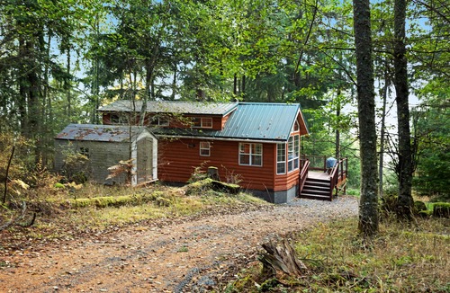 Olga Cabin | Dog-friendly wood cabin with full kitchen & free WiFi near the water