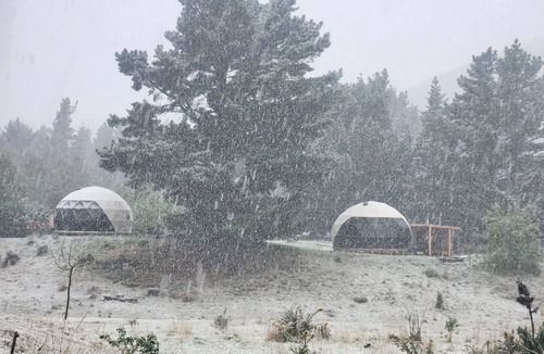 Danseys Pass Cabin | Dome Karearea - Geodesic dome with private hot tub, sauna & mountain views