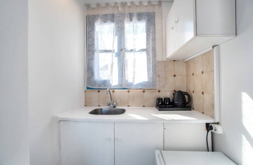 Perissa Apartment | Double Room with View 7: Sea View, Balcony & Air Conditioning