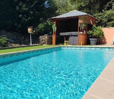 Saint-Andre-d'Olerargues Villa | Douceur du Sud , villa privée avec piscine et jeux de café