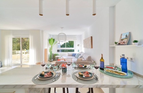Marbella City Centre Apartment | Downtown Marbella, steps from beach - sunny terrace, walk to everything!