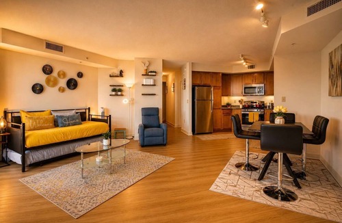 Downtown Apartment | Downtown Silver Spring Walkable Metro Skyline Balcony Corner Suite | Luxe Pad