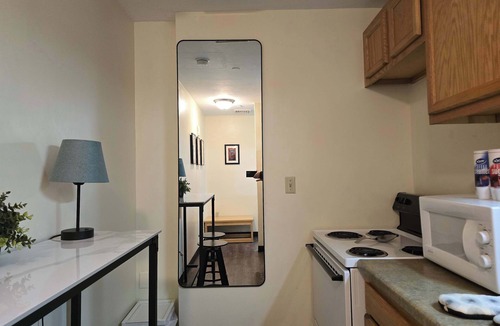 Downtown Pittsburgh Apartment | Downtown Studio Retreat | Queen Bed + 55” Smart TV + River Views