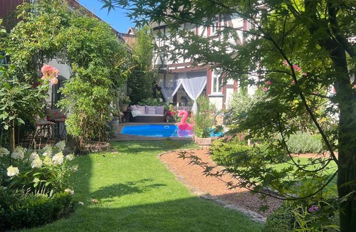 Lich Villa | Dream half-timbered house with private heated pool, garden and sauna - Last Minute