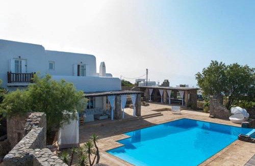 Agios Ioannis Villa | Dreamy Boho 5bed Villa with Pool and Ocean View