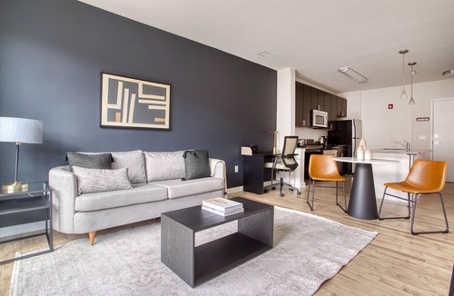 Near Northeast Apartment | Dreamy H Street 1BR w/Rooftop Pool & Gym, walk to Metro, by Blueground