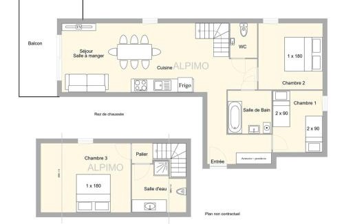 Bisanne 1500 Apartment | Duplex 4 pièces avec piscine intérieure, parking, 8 pers, proche Les Saisies - FR-1-594-303