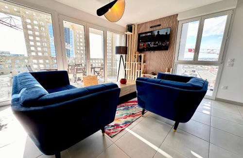 Euromed - La Joliette Apartment | Duplex - Vue Mer exceptionnelle - Quartier Euromed-avec Box