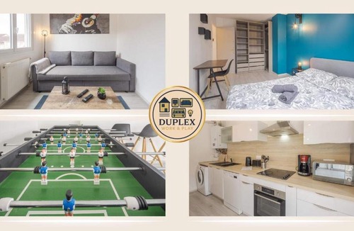 Troyes Apartment | Duplex Work & Play - Proche Hypercentre