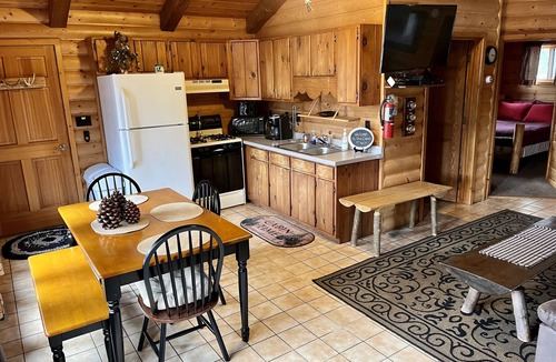 Winter Cabin | EAGLE LODGE - River Retreat - amazing views of the East Fork of the Chippewa Rvr