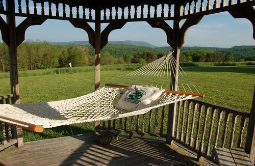 Eagles Mere Cottage | Eagles Mere cedar home offers breathtaking views of the Endless Mountains