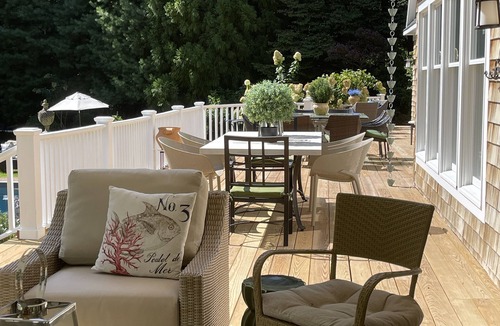 Northwest Harbor House | East Hampton Designer Home close to village with heated pool.