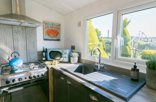 Llanerchymedd Cottage | Easter Cabin - a remote that sleeps 4 guests in 2 bedrooms