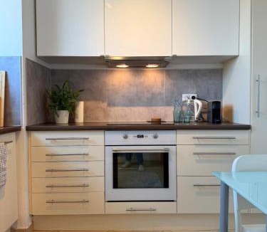 Hloubetin Apartment | Easy City Access Bright 1BR with Underground Parking