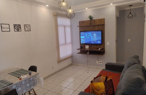 Portal da Santa Fe Apartment | Easy to locate apartment with air conditioning