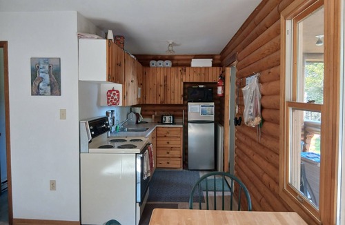 Richmond County Cottage | Eberhards log cottage1 , right on the Lake, private, scenic, gorgeous beach