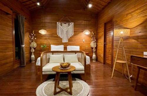 Melayang Villa | Eco Tini Villas Rice Fields and Jungle View