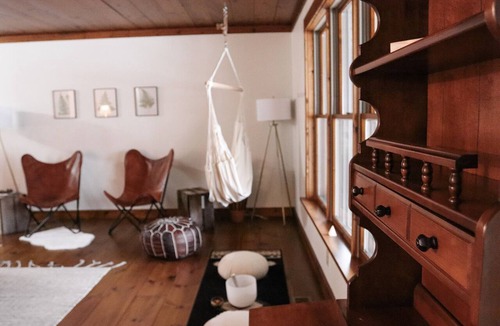 Portersville Cabin | Eco Wellness Flower Farm Retreat with Garden Sauna