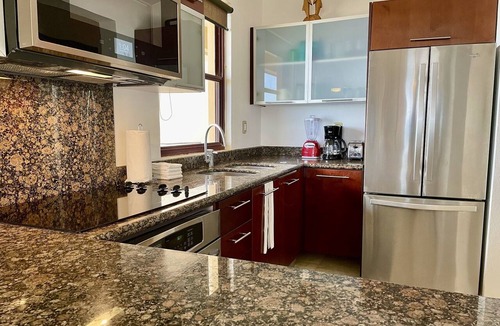 Downtown Condo | El Faro Reef 101-True Beachfront -Relax Unwind -Susan Mattingly