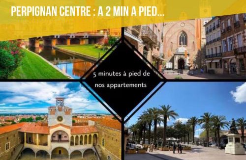 Clemenceau Apartment | ELEGANCE Castillet - Plein Centre Proche Gare Bus et Transports - IDEAL COUPLE ou PRO - Moderne et Confort - OFFRE SPECIALE