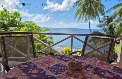 Black Rock Apartment | Elevated Beachfront 1-Bedroom on Courland Bay -Salt Pool/Ocean Views -Fully AC