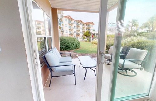 Frangista Beach Condo | Emerald Waters 101 - pristine Gulf rental, pool, short walk to beach