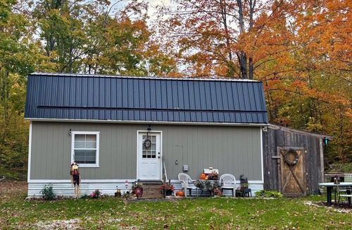 Frederic Cabin | Enchanting cabin with AC in charming Frederic. 1 bedroom studio in the woods