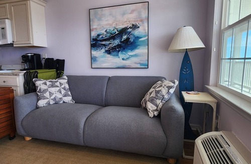 Atlantic Beach Apartment | Enchanting studio with Ocean View, AC, WiFi, pool, mere steps to the sand