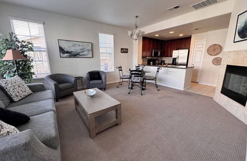 Aurora House | End-unit townhome with garage, patio, and office, near shopping and trails!