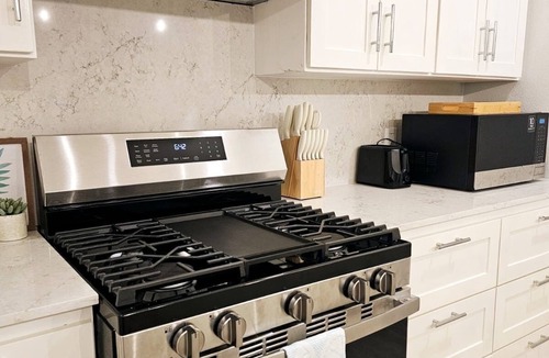 Dickenson Bay Apartment | Enjoy a stylish experience at this centrally-located place.