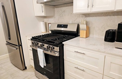Dickenson Bay Apartment | Enjoy a stylish experience at this centrally-located place.