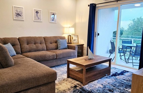 Dickenson Bay Apartment | Enjoy a stylish experience at this centrally-located place.