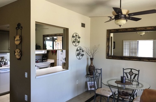 Desert Casitas Condo | Enjoy the Moon Rising over the Santa Rita Mountains. Property in Desert Casitas.