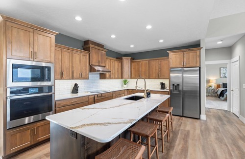 Lewiston House | Epic river views, Newly built upscale modern home, Game room