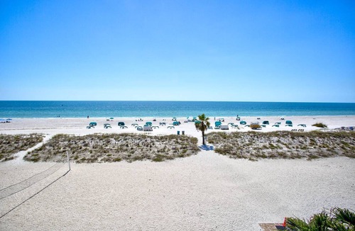 Treasure Island Condo | Escape to Romantic 4th Floor Beachfront Stateroom with Beach View: Beach, Pool, Tiki Bar, Grills