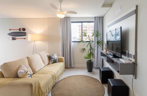 Itacolomi Apartment | Espaço amplo e confortável 3 Quartos, Churrasqueira, Cozinha completa, 180m da Praia, Wi-Fi, duas vagas de garagem