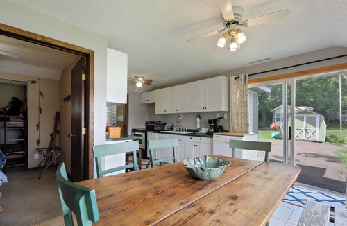St Croix Falls House | Even Tide on Deer Lake Just steps Lake with kaykas & canoes & private dock