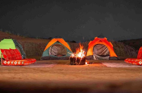 Al Muraqqabat RV Rental | Evening Desert Safari with Desert Camping with dinner and liver shows