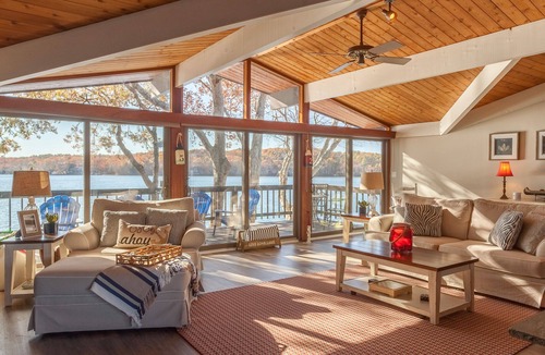 West Wareham House | Exceptional Lakefront "Deck" House with incredible water views!