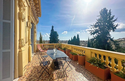 Le Piol Apartment | EXCEPTIONAL NICE Belle Époque apartment, south-facing terrace, luxury hotel comforts.