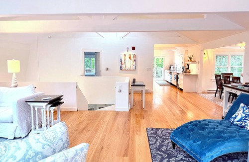 Edgartown House | Exclusive Oyster Pond Retreat With Private Beach, New Kitchen and Boat