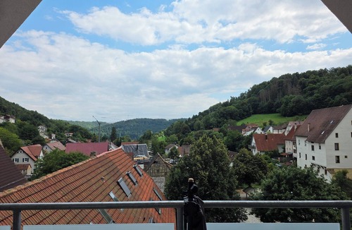 Rexingen Apartment | Exclusive penthouse in the forest village, whirlpool, great view & comfort