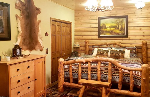 Elcho Cabin | Executive Log Home on Beautiful Lower Post Lake All Seasons