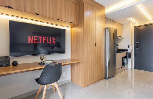 Brooklin Novo Apartment | Executive studio apartment in Brooklin with Wi-Fi, pool and gym - near Congonhas Airport.