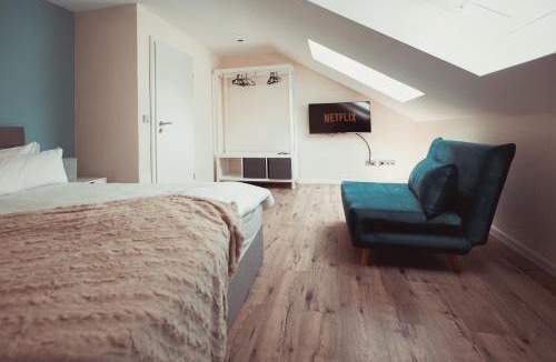 Senheim Apartment | Exklusive Ferienwohnung an der Mosel - Top Ausstattung - Dachterrasse - E-Ladestation - Netflix